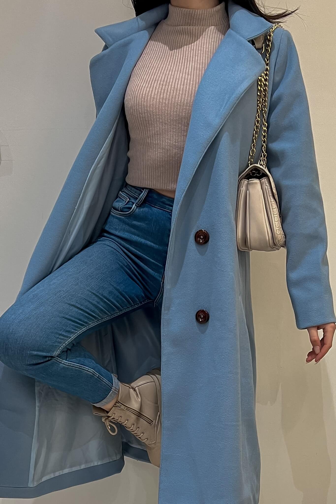 Blue Maria Coat - JANIRISManteau