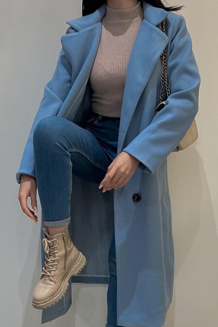 Blue Maria Coat - JANIRISManteau