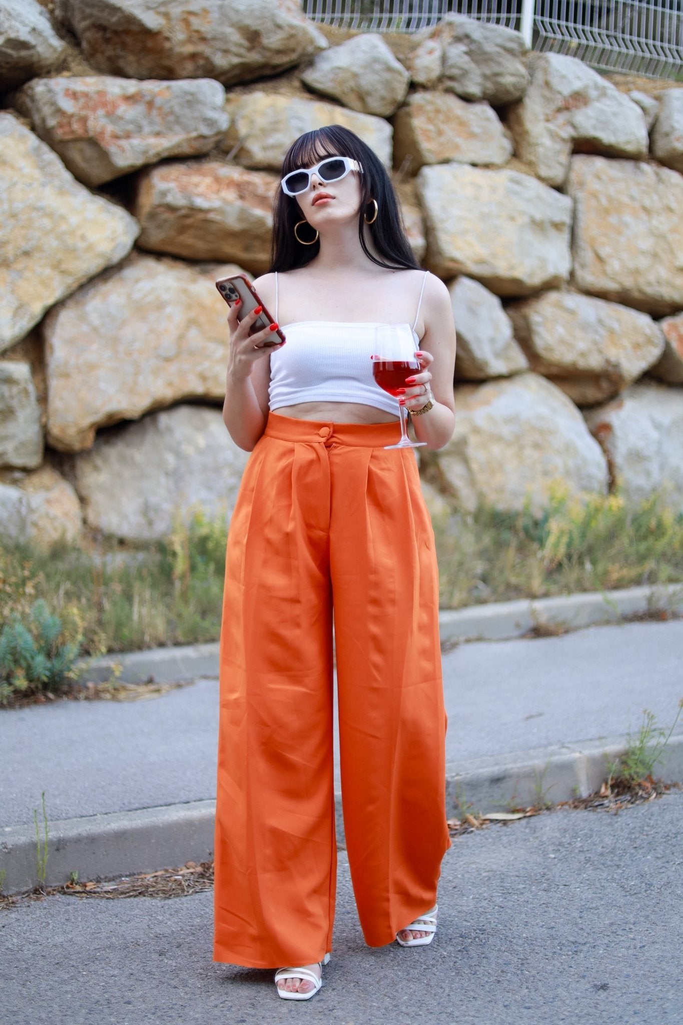 Orange Elsa Pants - JANIRISPantalon