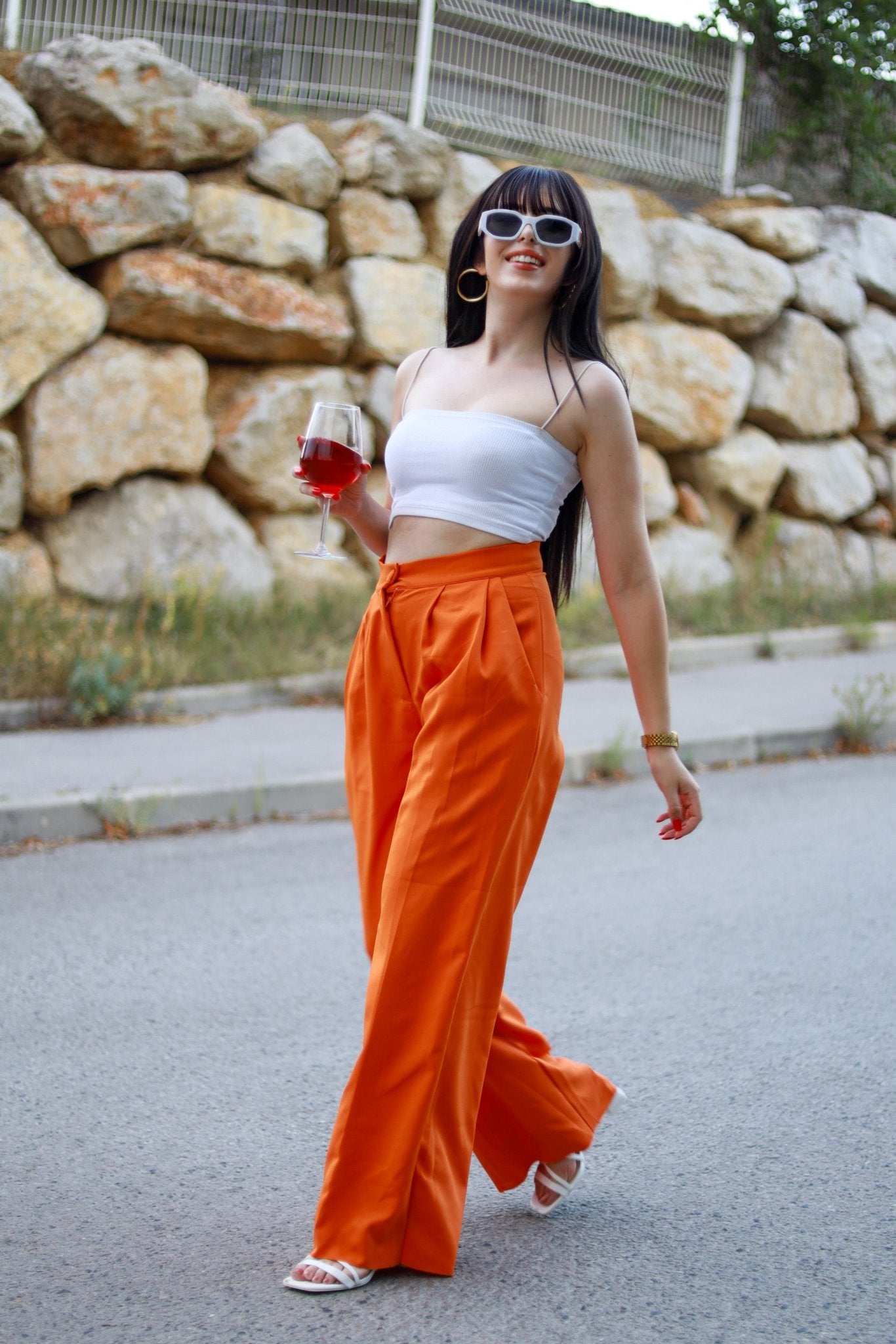 Orange Elsa Pants - JANIRISPantalon