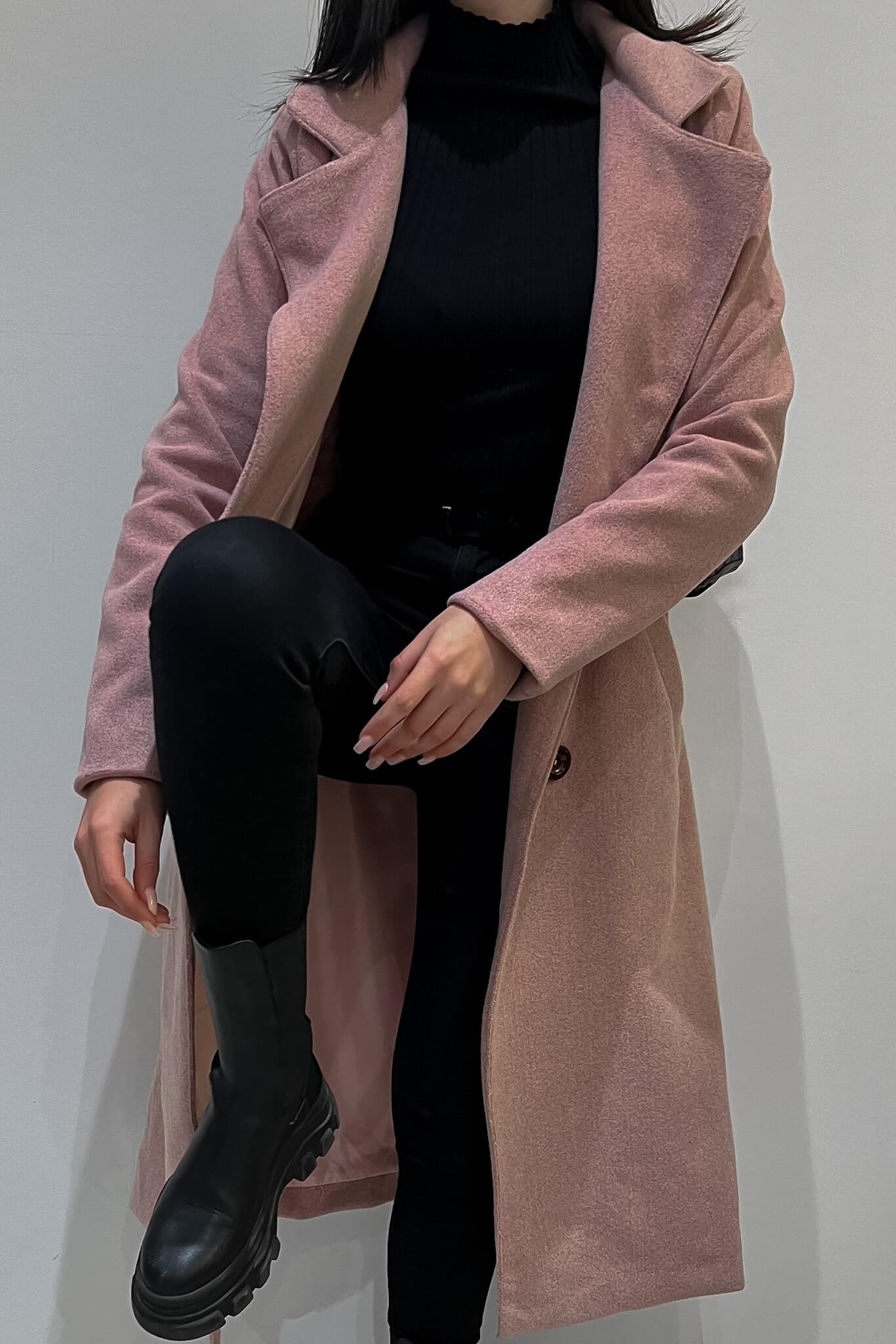 Pink Maria Coat - JANIRISManteau